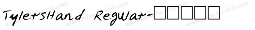 TylersHand Regular字体转换